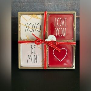 Rae Dunn Valentine’s Coaster Set ♥️